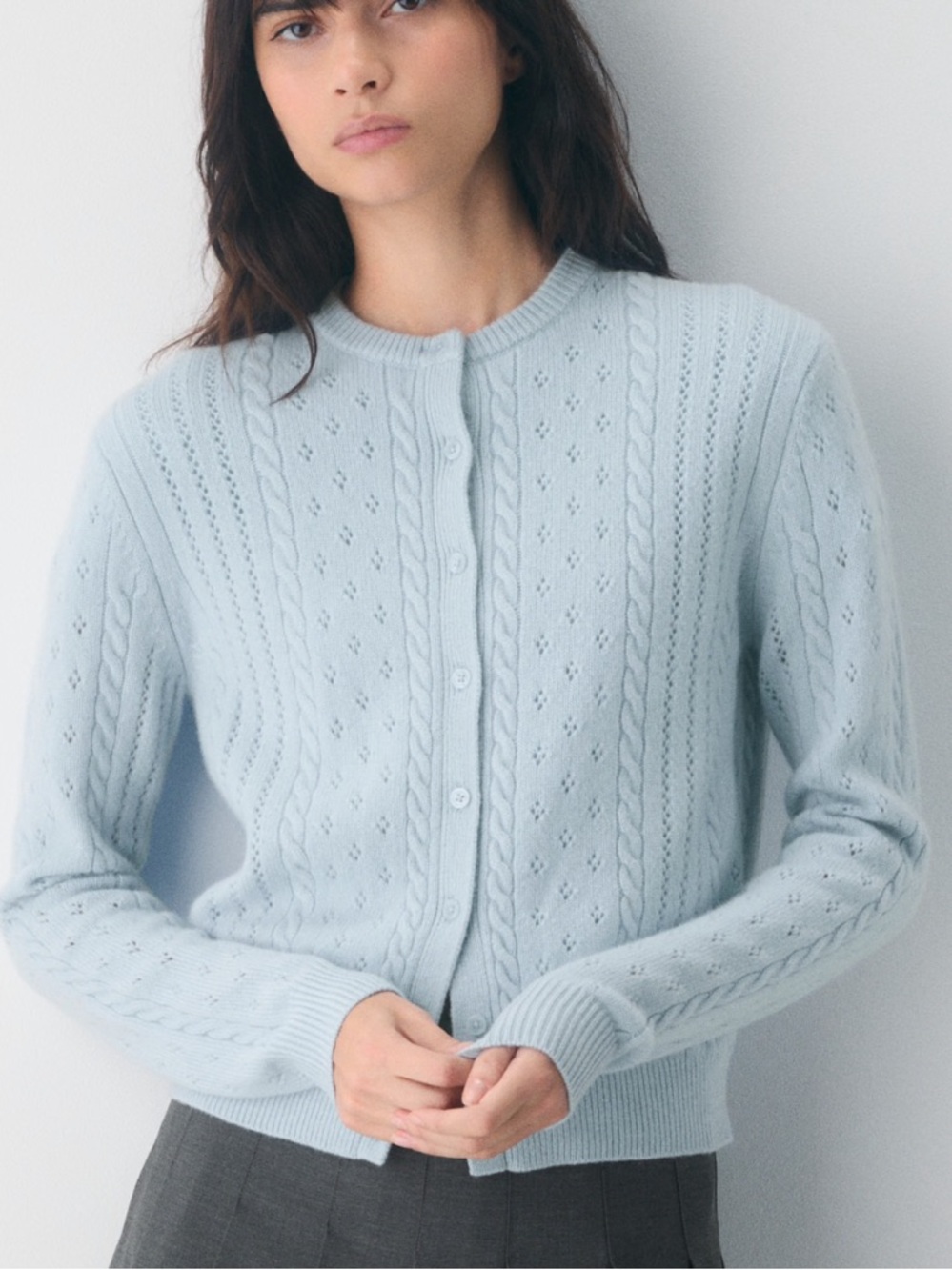 Aritzia Sunday Best Blue Cardigan